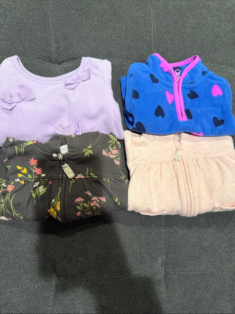 Baby Girl Sweatshirt Bundle - Set of 4